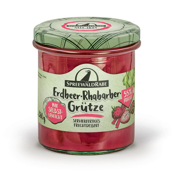 Erdbeer-Rhabarber-Grütze 360 g Premium