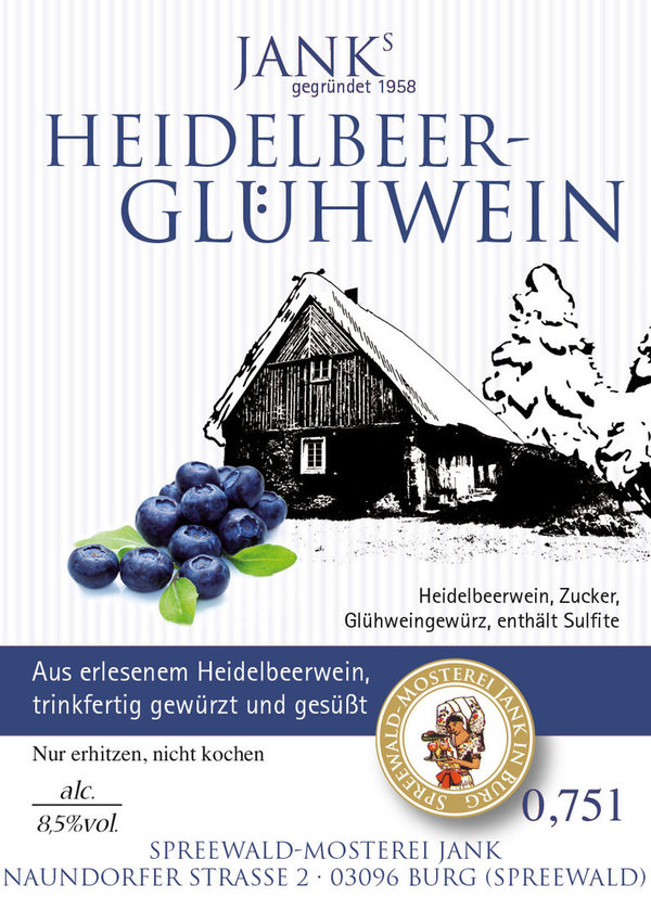 Glühwein Heidelbeer  0,75l
